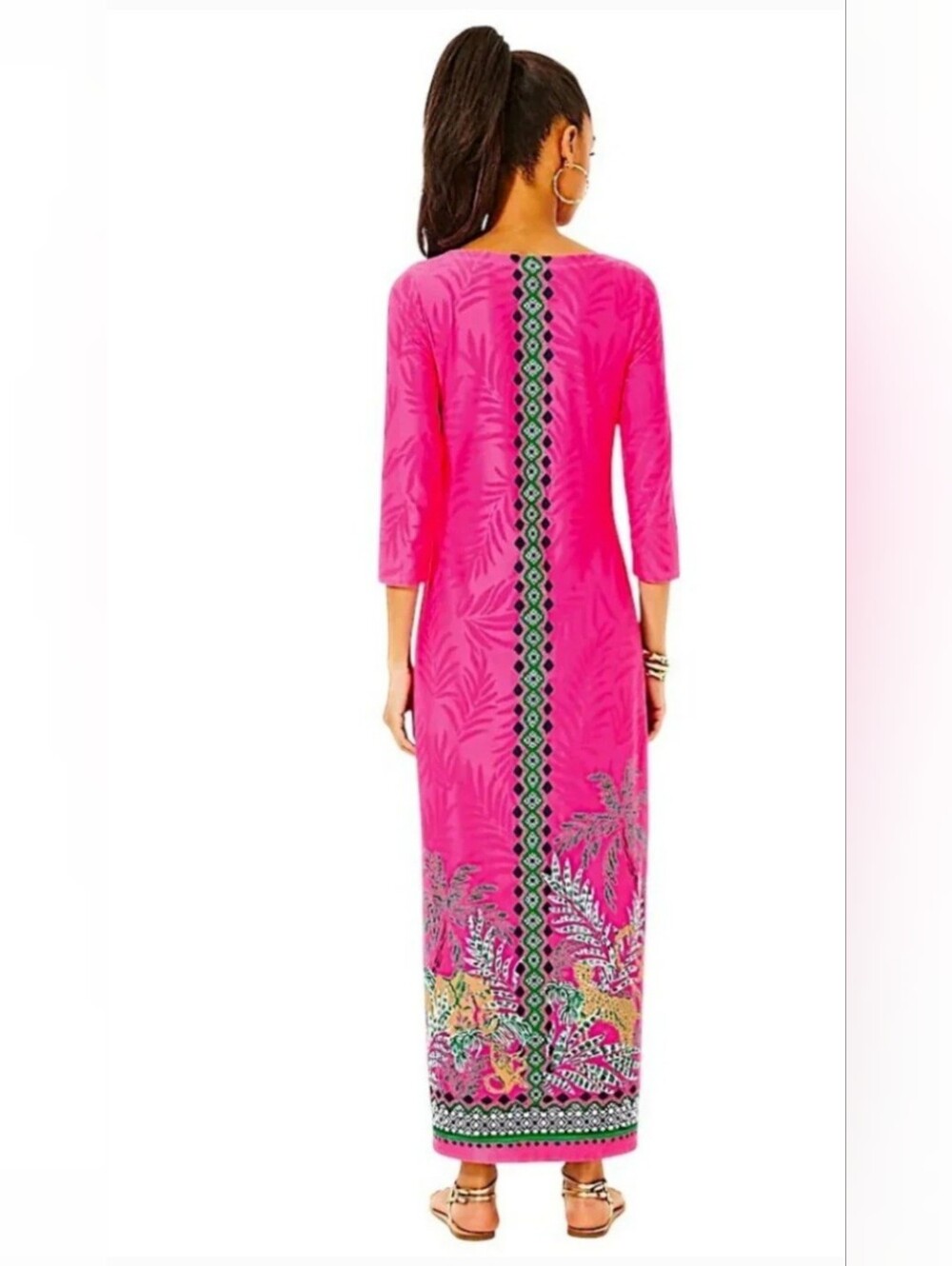 Lilly Pulitzer UPF 50+ Seralina Maxi Dress- Wildside Engineered ChillyLilly - Picture 2 of 7